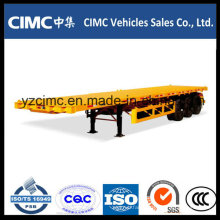 Cimc 40 Feet 3 Axle Flatbed Trailer 40 Ton